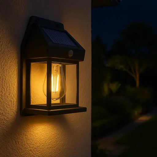 Solar Wall Light with Motion Sensor | Waterproof Garden Lamp for Outdoor Decor