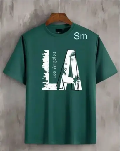 Men's LA Graphic Printed Cotton T-Shirt  | HiDya Menswear